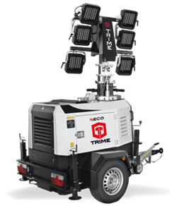 Мобильная мачта освещения TRIME X-ECO 6X160W 48V LED (9м) светодиодная 3374